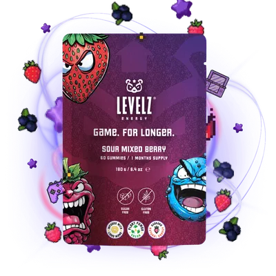 Sour Mixed Berry gummies pouch